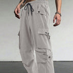 Men's Loose Wide Leg Straight Leg Quick-Dry Casual Trousers