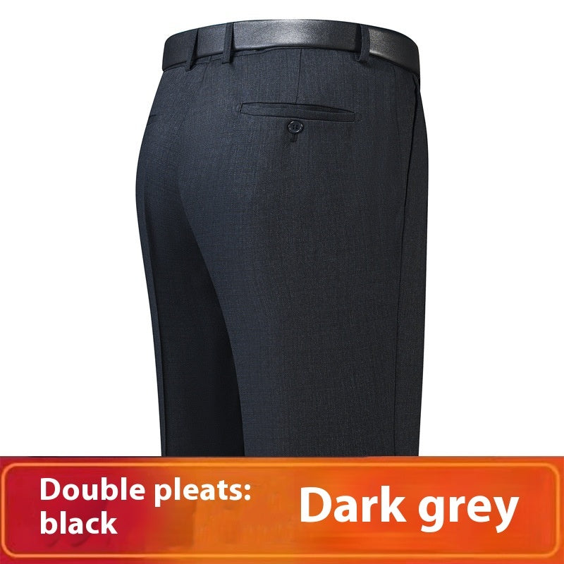 Men's Loose Deep Crotch Straight Trousers