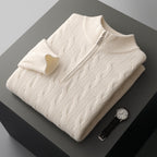 Jacquard Double-strand Thickened Long-sleeved Sweater