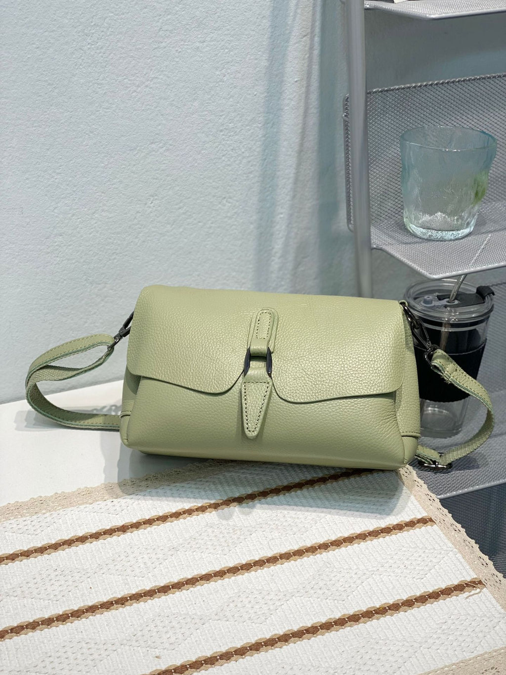 Top Grain Leather Casual Shoulder Crossbody Bag