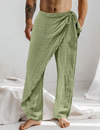 Casual Lace Up Straight-leg Trousers