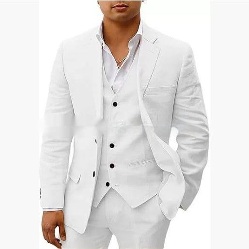 Men's Casual Business Three-piece Suit