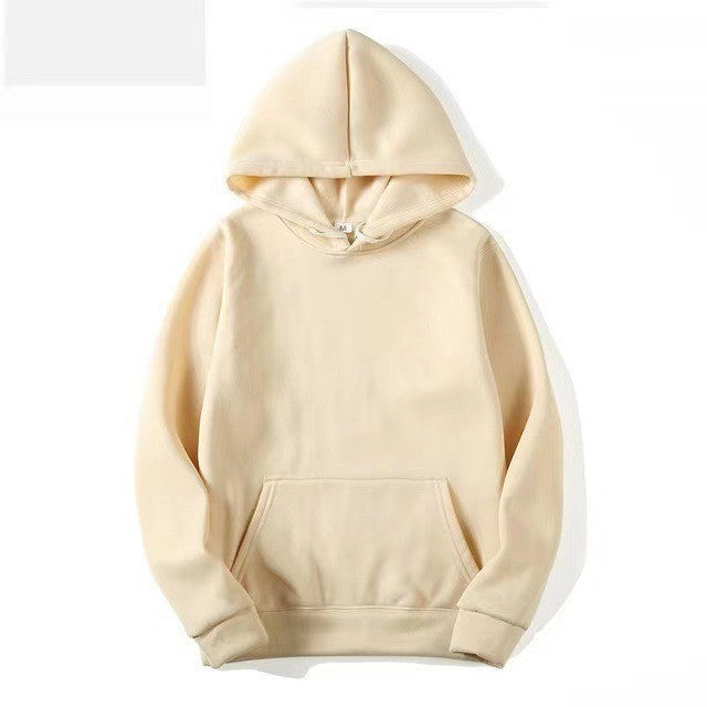 Solid Color Hooded Sweater For Men And Women
