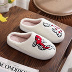 Cotton Slippers Women's Home Winter Animal Embroidery Warm