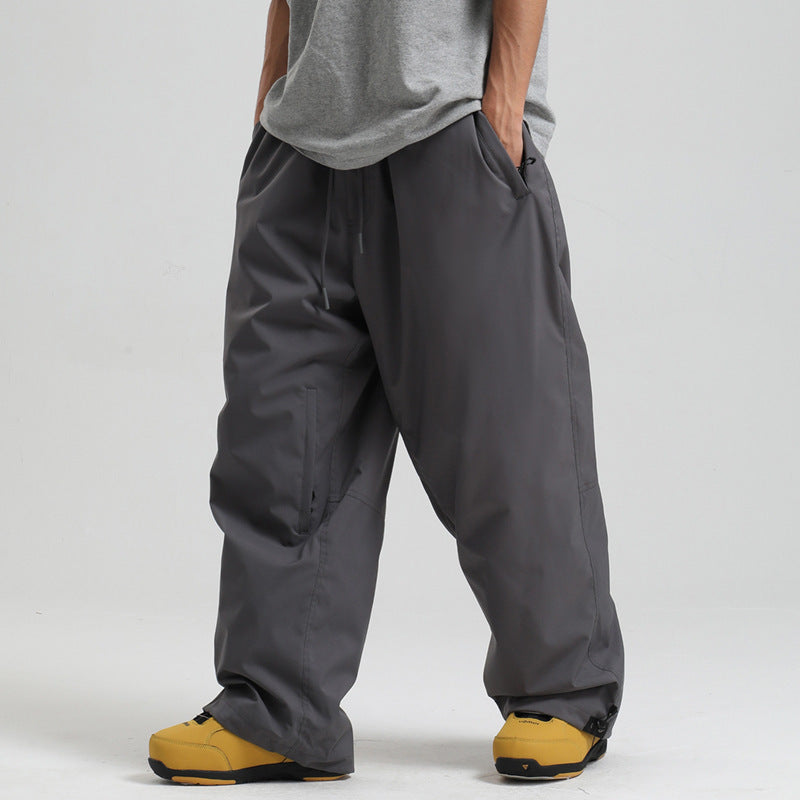 New Loose Single-board Windproof Waterproof Breathable Wide-leg Work Pants