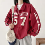 Design Sense Niche Couple Coat High Street Two Bars Raglan