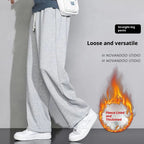 New Loose Straight Gray Sweatpants Spring And Autumn