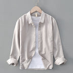 Spring And Summer Cotton Linen Long Sleeve Blouse Boys Niche