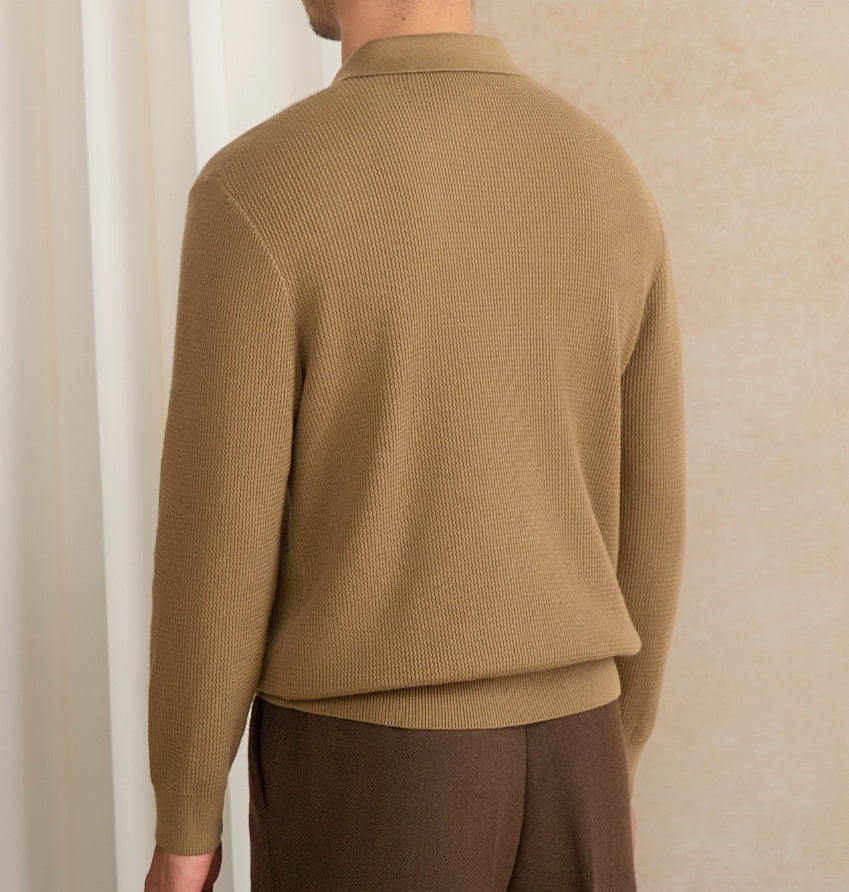 Wool Blended Fashion Slim-fit Long-sleeved Pullover Sweater