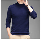 Spring And Autumn Casual Half Turtleneck Solid Color Sweater