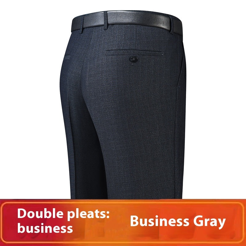 Men's Loose Deep Crotch Straight Trousers