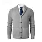 Business Casual Knitted Wool Cardigan For Men