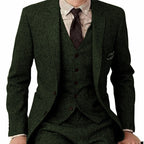 Men's Suit Three-piece Suit Fashion Woolen Suit