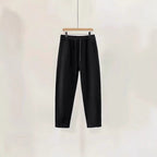 Heavy Industry Pleated Stand Cut Banana Pants Loose Wide Leg Solid Color