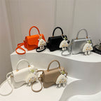 Design Portable Magnetic Snap Textured One-shoulder Bag