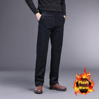 British Retro Middle-aged And Elderly Striped Pants