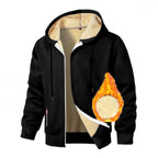 Men's Cashmere Hoodie Thickened Zipper Coat