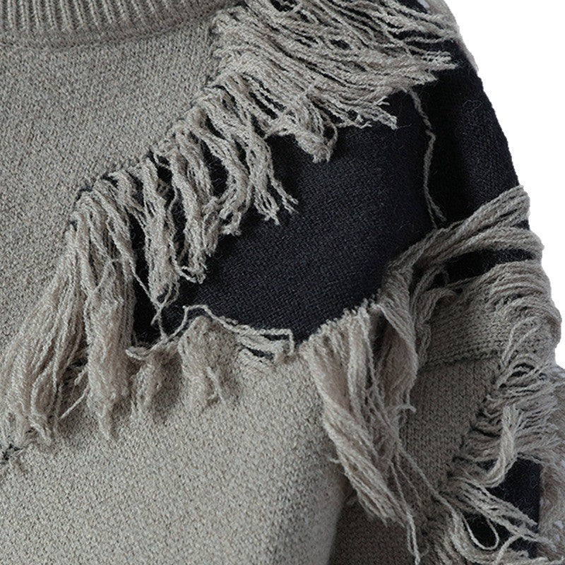 Fashion Casual Round Neck Loose Men's Sweater