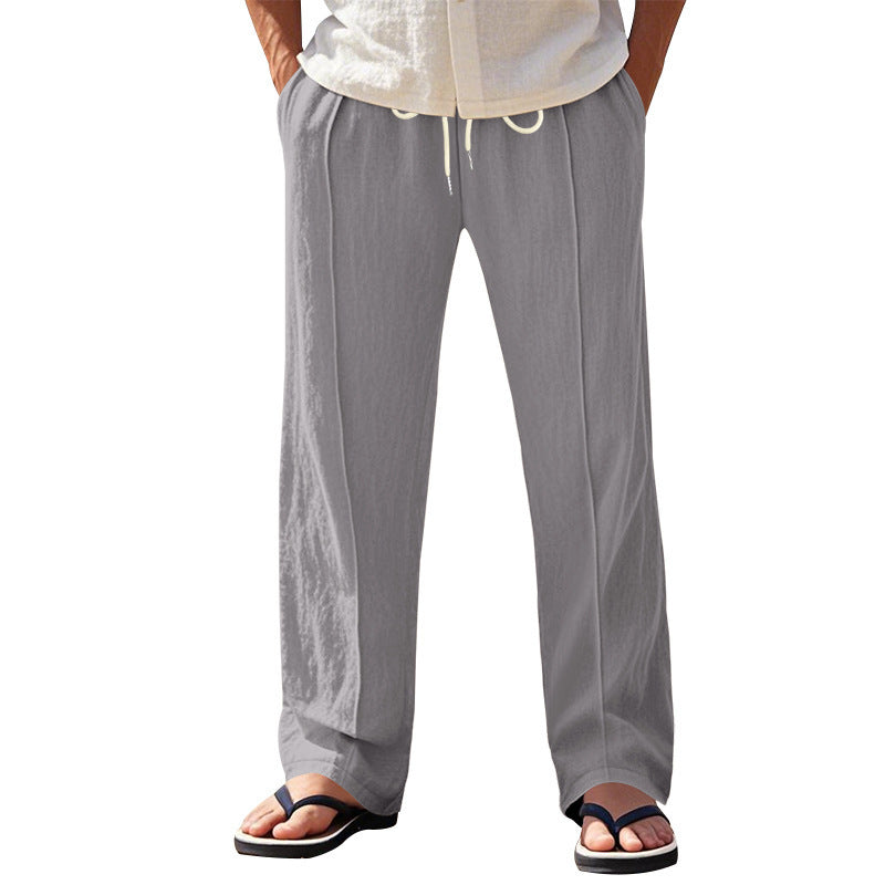 Tether Wide Leg Straight Men's Casual Pants