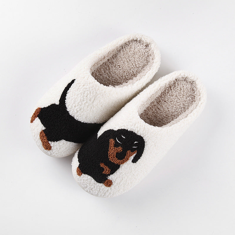 New Comfort Home Dachshund Warm Winter Cotton Slippers