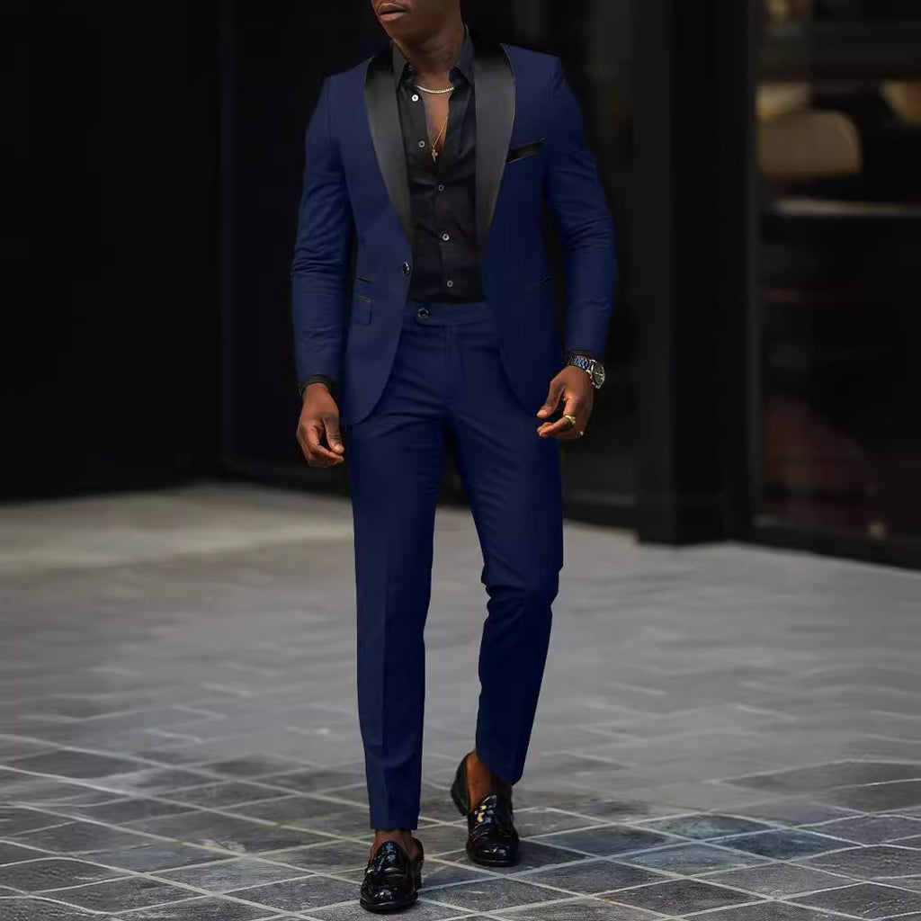 Men's Business Casual Suit Coat Trouser Suit