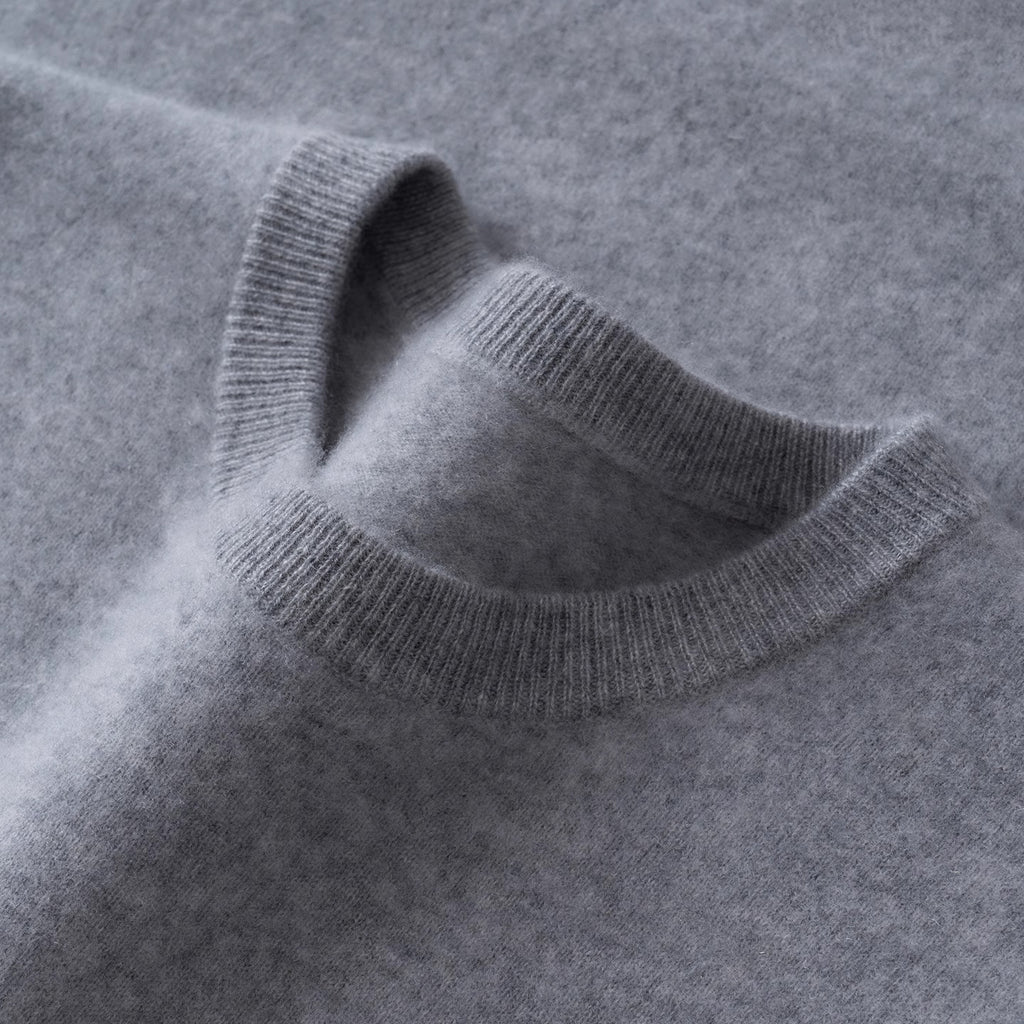 Cashmere Sweater Men's Low Round Neck Business Casual Cashmere Sweater