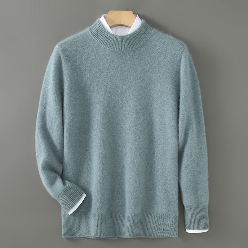 High-end Men's Round Neck Solid Color Sweater