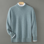 High-end Men's Round Neck Solid Color Sweater