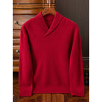 Men's Casual Fashion Collar Wool Pullover Sweater