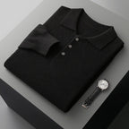 Cashmere Sweater Men's Lapel Pullover T-shirt