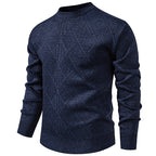 Fleece-lined Thick Round Neck Knitted Undershirt