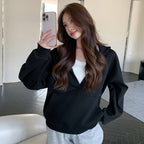 V-neck Hoodie Coat Women's Spring And Autumn