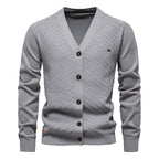 Men's V-neck European And American Coat Cardigan Slim Fit Sweater