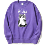 Cartoon Kitten Pattern Sweater European Size