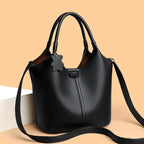 New All-match Tote Soft Leather Western Style Crossbody Bag