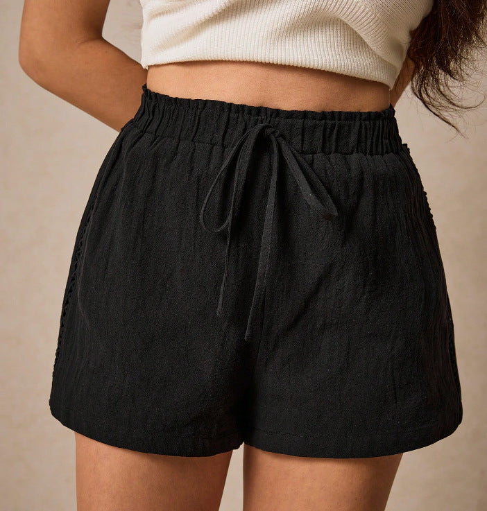 Solid Color Casual Shorts Summer Loose All-matching Pants