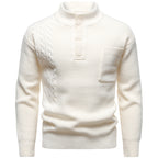 Men's Fashion British Henry Stand Collar Sweater