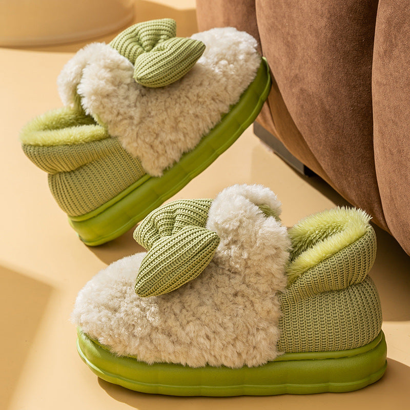 Indoor Home Thermal Non-slip Cotton-padded Shoes