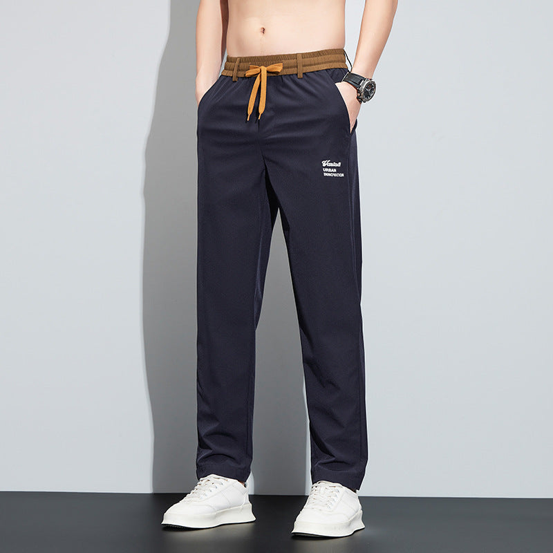 Ice Silk Quick-drying Loose Straight Sports Casual Pants
