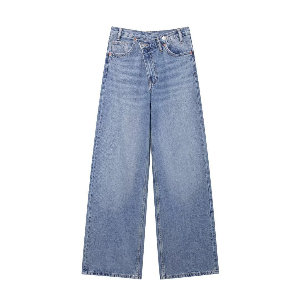 High Waist Wide Leg Jeans Daily Comfortable, Casual And Versatile