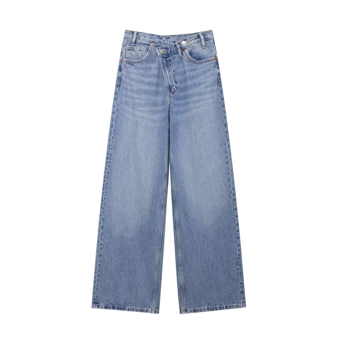 High Waist Wide Leg Jeans Daily Comfortable, Casual And Versatile