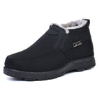 Winter Fleece-lined Thick Waterproof Warm Men's Cotton Shoes
