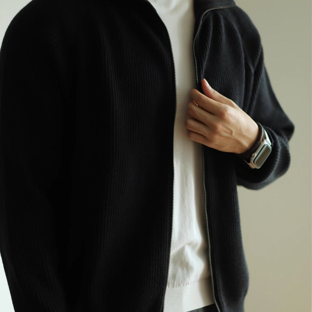 New Half Zipper Hooded Sweater For Men