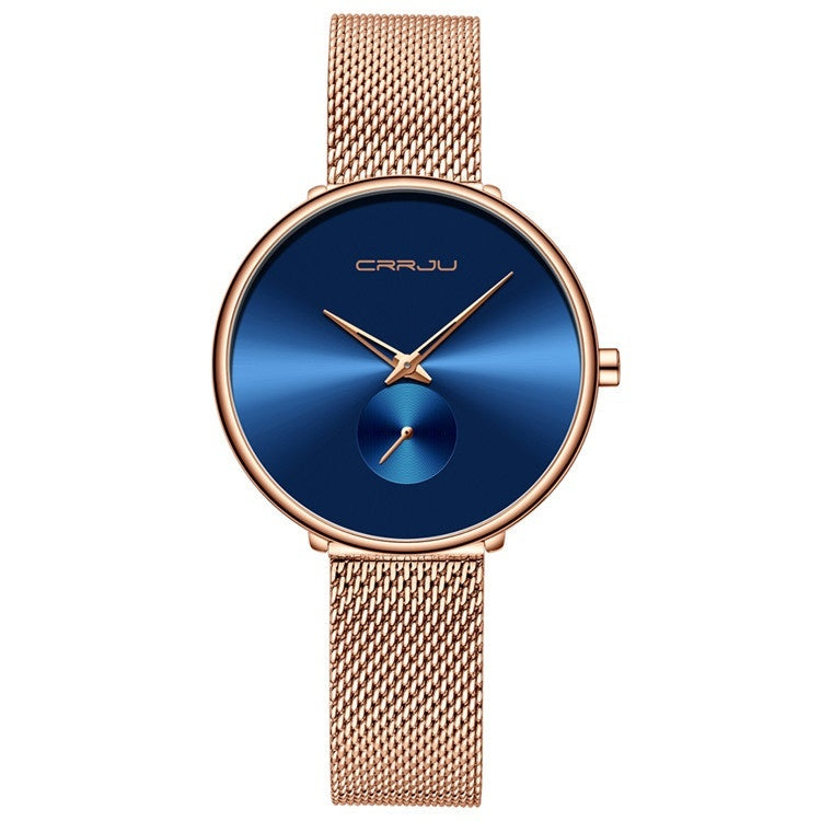 Women's Stainless Steel Strap Mesh Strap Watch Simple